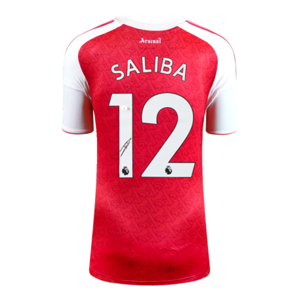 William Saliba gesigneerd Arsenal shirt 2025-26