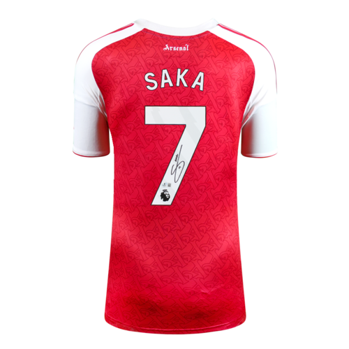 Icons Bukayo Saka gesigneerd Arsenal shirt 2025-26