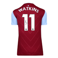 Icons Ollie Watkins gesigneerd Aston Villa shirt 2022-23
