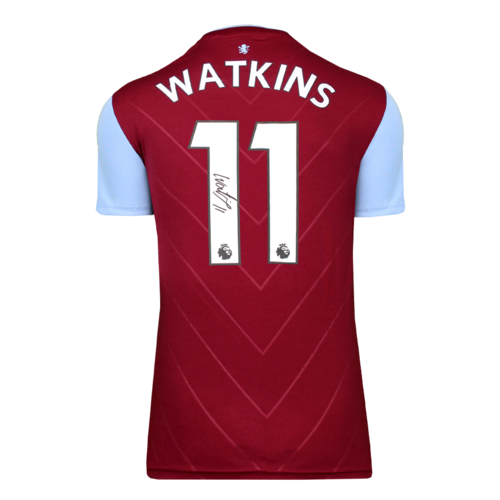 Icons Ollie Watkins gesigneerd Aston Villa shirt 2022-23