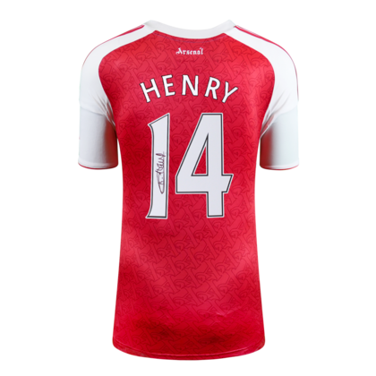 Thierry Henry gesigneerd Arsenal shirt 2025-26