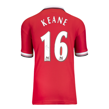 Roy Keane gesigneerd Manchester United shirt 1999
