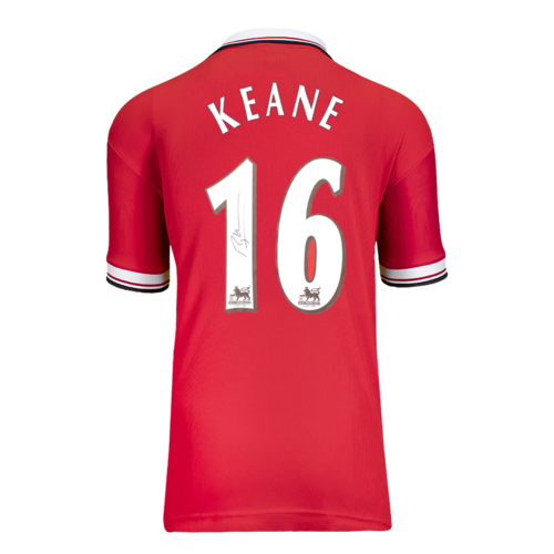 Icons Roy Keane gesigneerd Manchester United shirt 1999