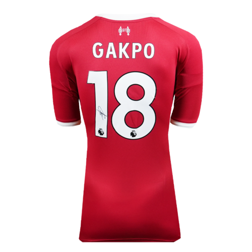 Icons Cody Gakpo gesigneerd Liverpool FC shirt 2025-26
