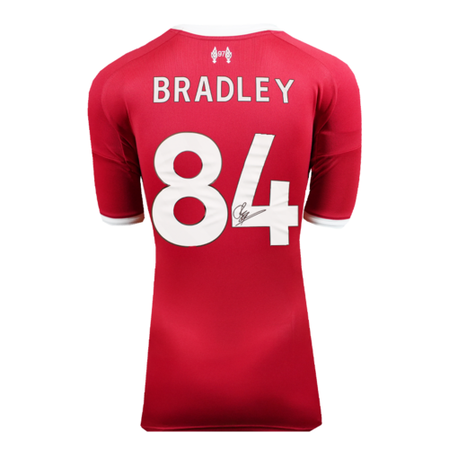 Icons Connor Bradley gesigneerd Liverpool FC shirt 2025-26