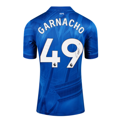 Alejandro Garnacho gesigneerd Chelsea shirt 2025-26