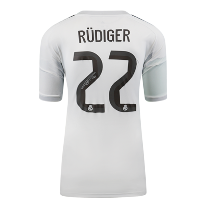 Antonio Rudiger gesigneerd Real Madrid CF shirt 2025-26