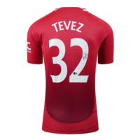 Icons Carlos Tevez gesigneerd Manchester United shirt 2024-25