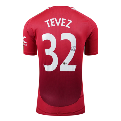 Carlos Tevez gesigneerd Manchester United shirt 2024-25