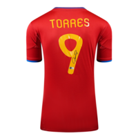 Icons Fernando Torres gesigneerd Spanje shirt 2010