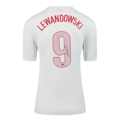 Robert Lewandowski gesigneerd Polen shirt 2020-21