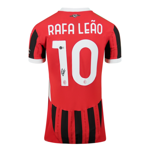 Icons Rafael Leao gesigneerd AC Milan shirt 2024-25