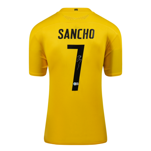Icons Jadon Sancho gesigneerd Borussia Dortmund shirt 2020-21