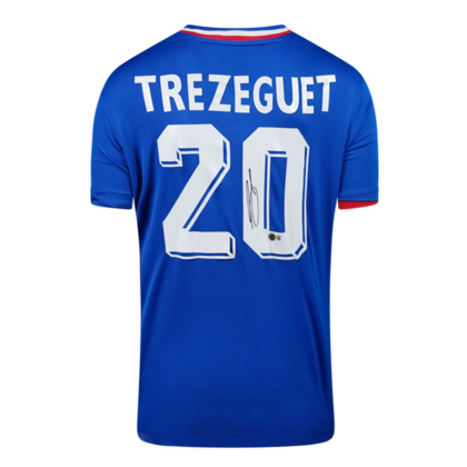 David Trezeguet gesigneerd Frankrijk shirt 2024
