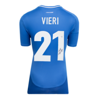 Icons Christian Vieri gesigneerd Italië shirt 2024-25