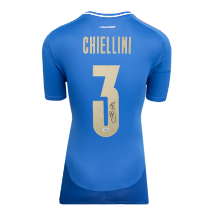 Giorgio Chiellini gesigneerd Italië shirt 2024-25