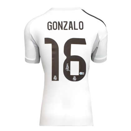 Gonzalo Garcia gesigneerd Real Madrid CF shirt 2025-26