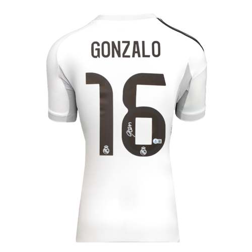 Icons Gonzalo Garcia gesigneerd Real Madrid CF shirt 2025-26