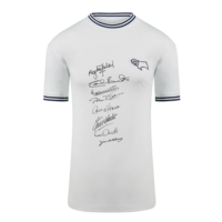 Icons Multi-gesigneerd Derby County shirt 1974