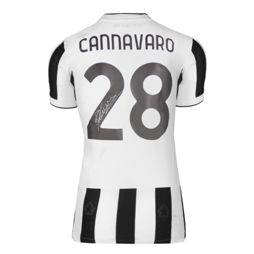 Icons Fabio Cannavaro gesigneerd Juventus shirt 2024