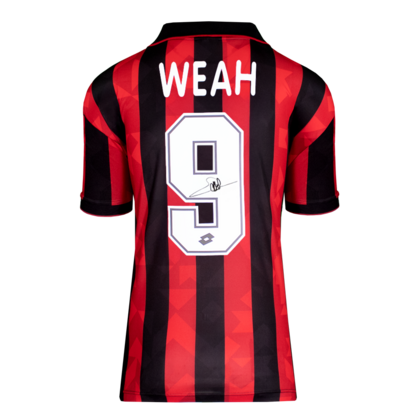 George Weah gesigneerd AC Milan shirt 1994