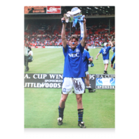 Icons Duncan Ferguson gesigneerde Everton foto 1995