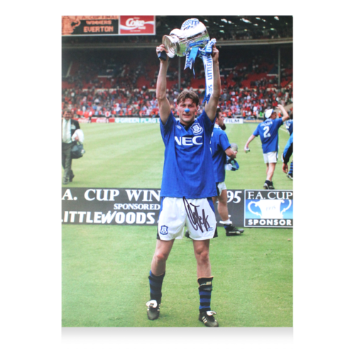 Icons Duncan Ferguson gesigneerde Everton foto 1995