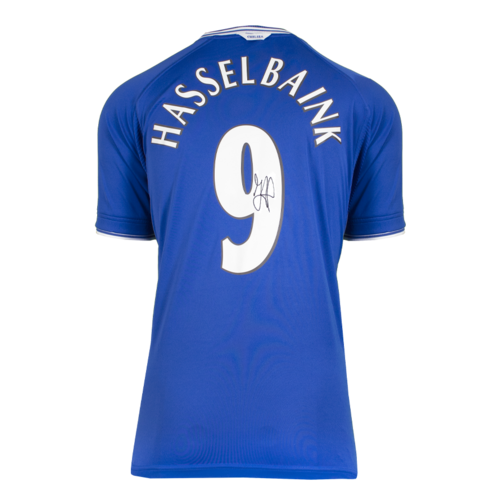 Icons Jimmy Floyd Hasselbaink gesigneerd Chelsea shirt 2000