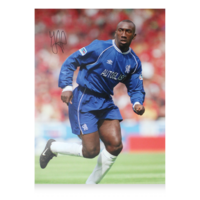 Icons Jimmy Floyd Hasselbaink gesigneerde Chelsea foto