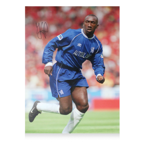 Icons Jimmy Floyd Hasselbaink gesigneerde Chelsea foto