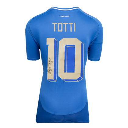 Francesco Totti gesigneerd Italië shirt 2024-25