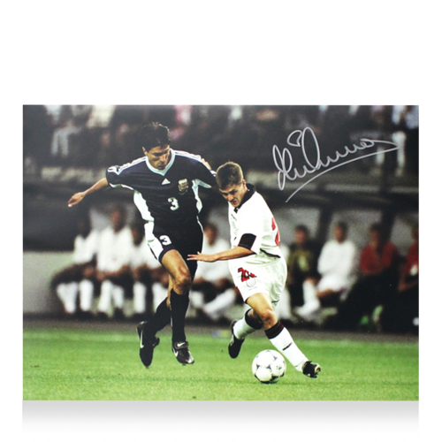 Icons Michael Owen gesigneerde Engeland foto