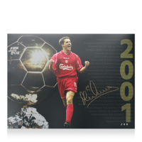 Icons Michael Owen gesigneerde Liverpool FC foto
