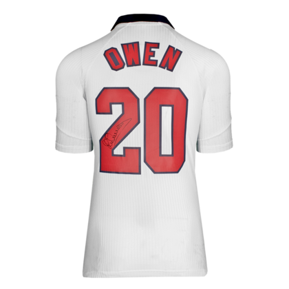 Michael Owen gesigneerd Engeland shirt 1998