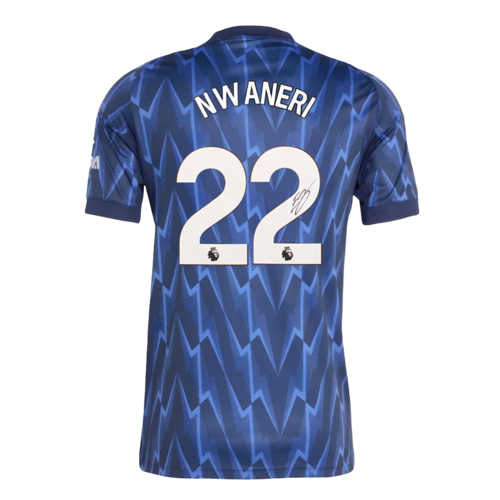 Icons Ethan Nwaneri gesigneerd Arsenal shirt 2025-26
