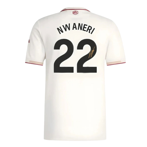 Icons Ethan Nwaneri gesigneerd Arsenal shirt 2025-26