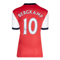 Icons Dennis Bergkamp gesigneerd Arsenal shirt