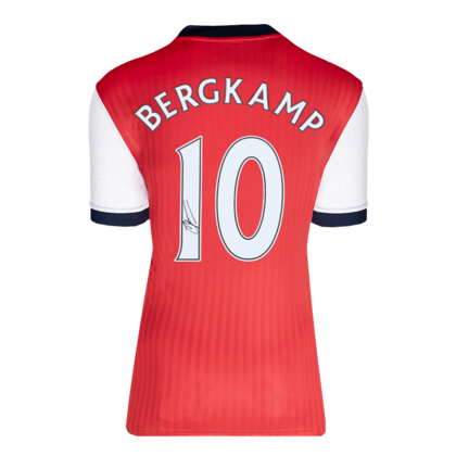 Dennis Bergkamp gesigneerd Arsenal shirt