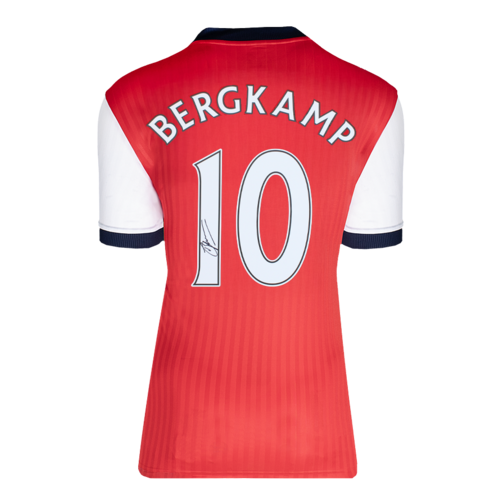 Icons Dennis Bergkamp gesigneerd Arsenal shirt