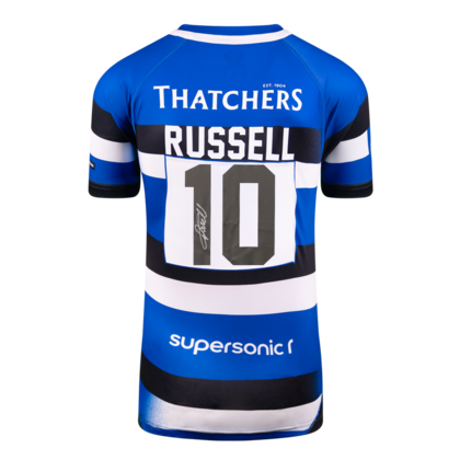 Finn Russell gesigneerd Bath Rugby shirt 2025