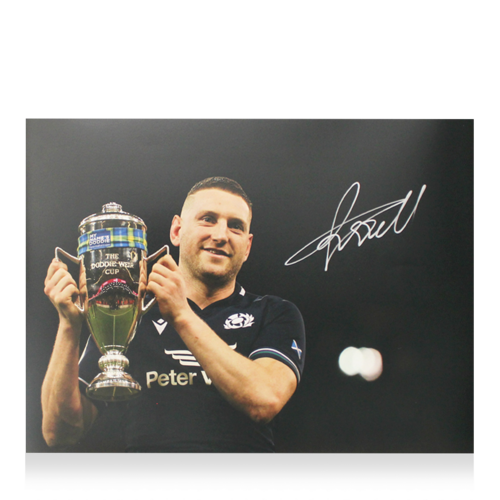 Icons Finn Russell gesigneerde Scotland Rugby foto