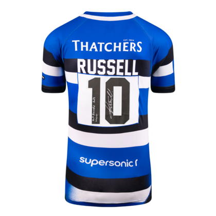 Finn Russell gesigneerd Bath Rugby shirt 2025