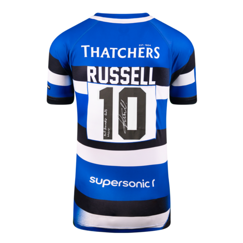 Icons Finn Russell gesigneerd Bath Rugby shirt 2025