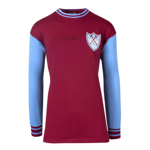 Icons Geoff Hurst gesigneerd West Ham United shirt 1965