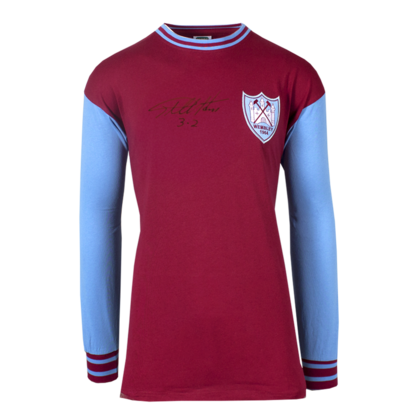 Geoff Hurst gesigneerd West Ham United shirt