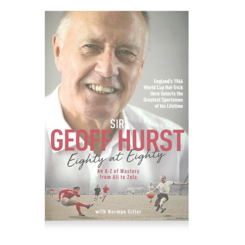 Icons Geoff Hurst gesigneerd boek