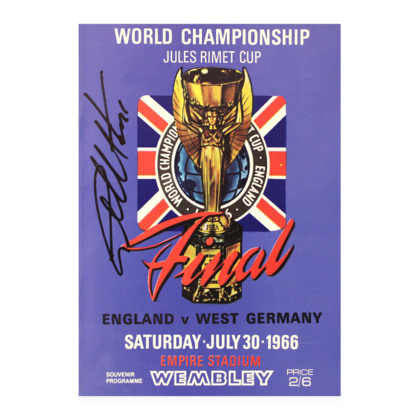 Geoff Hurst gesigneerd programmaboekje 1966