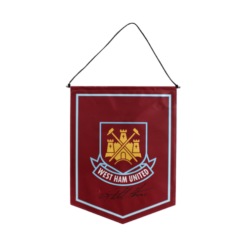 Icons Geoff Hurst gesigneerd vaantje