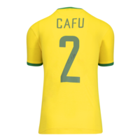 Icons Cafu gesigneerd Brazilië shirt
