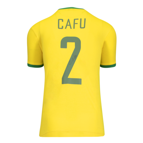 Icons Cafu gesigneerd Brazilië shirt